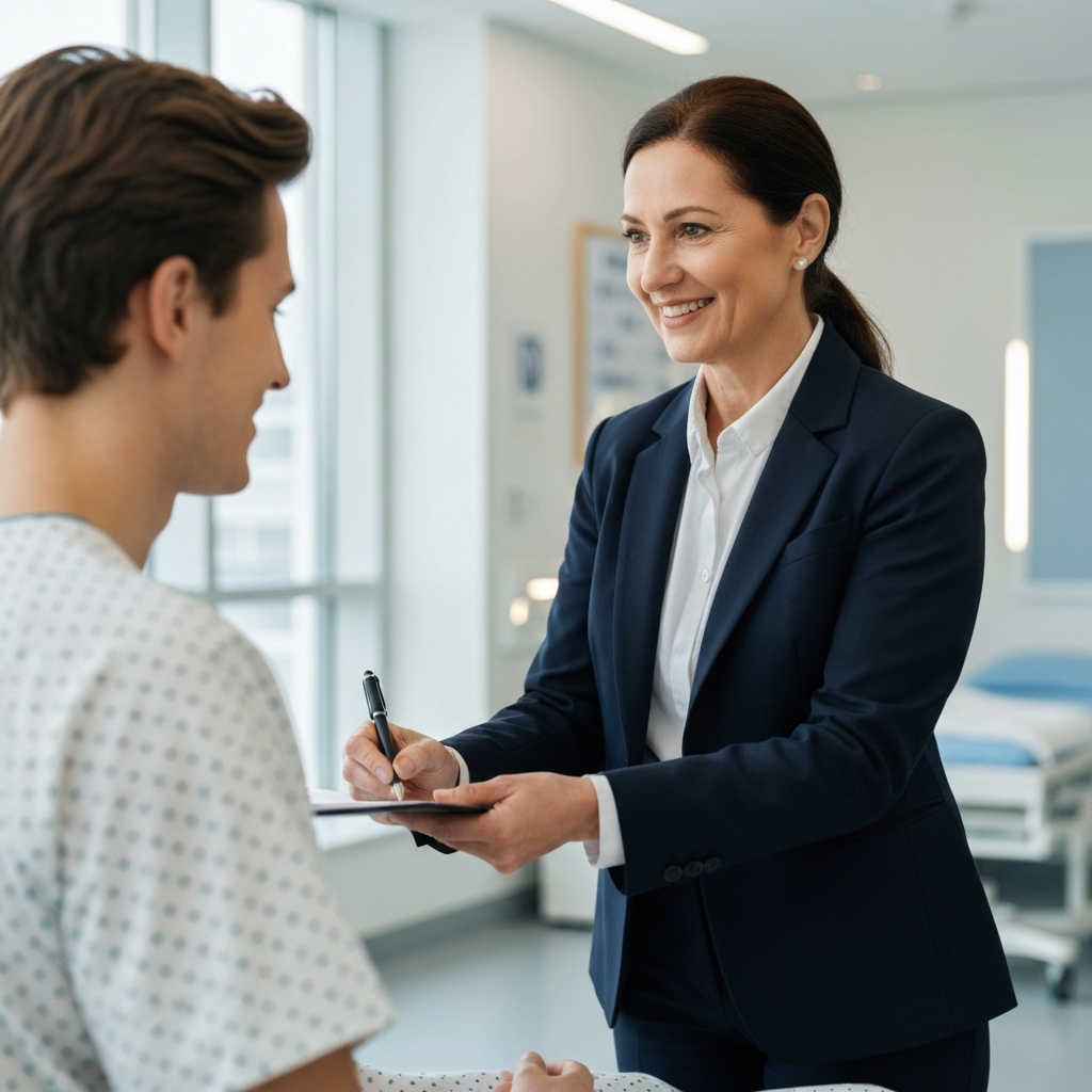 Notary in a hospital setting