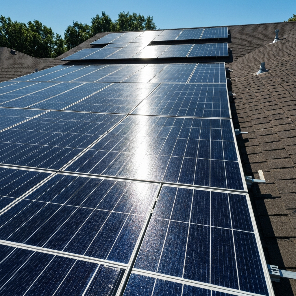 Solar Panel Cleaning After