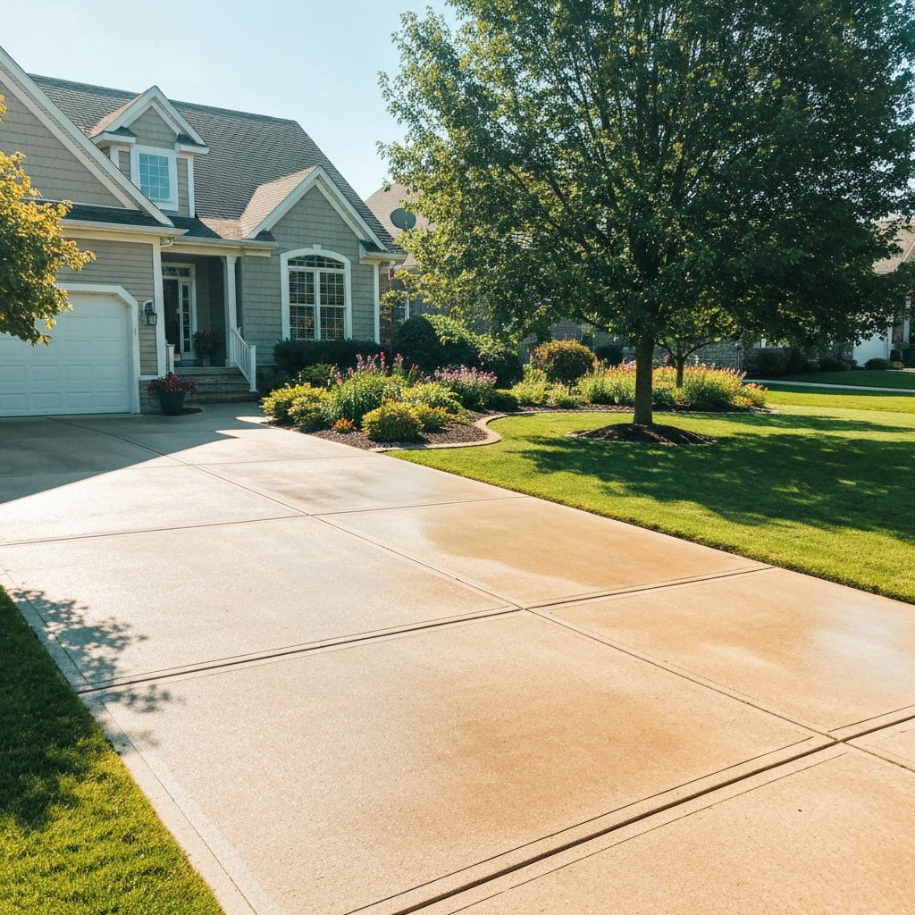 Concrete Driveway Cleaning After