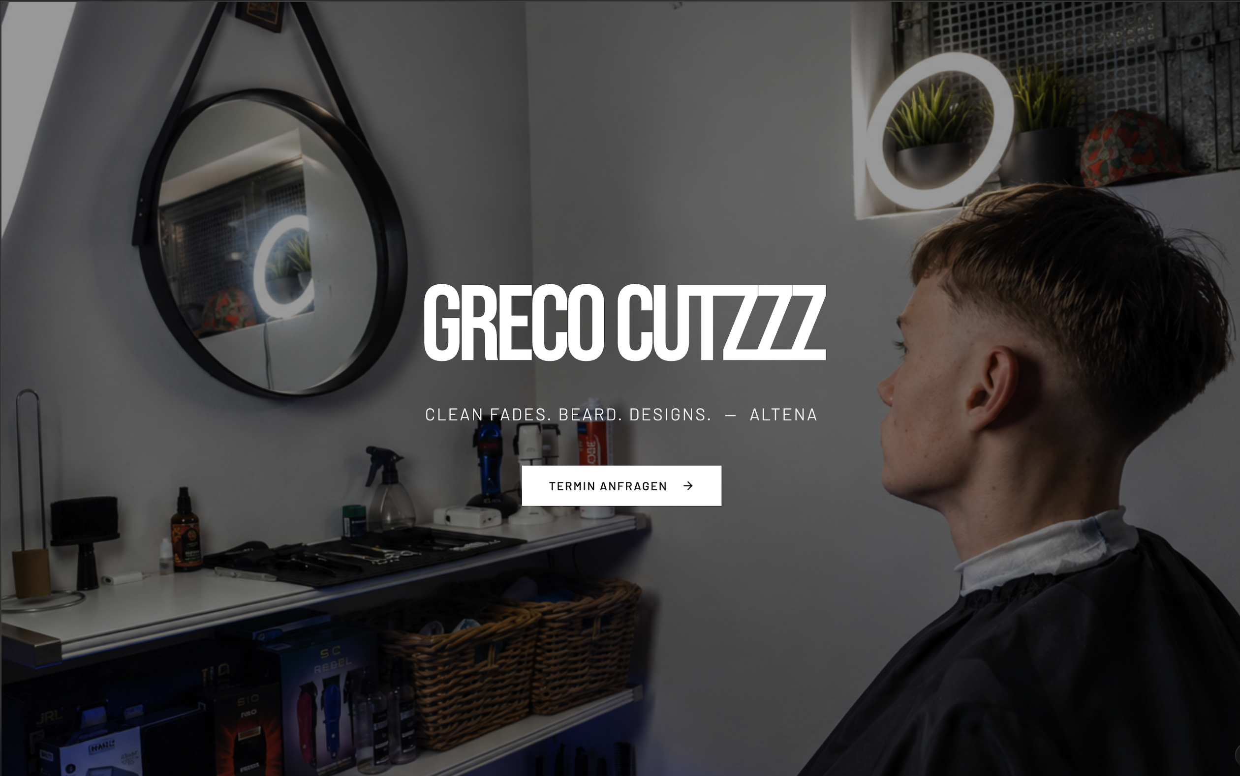 GRECO CUTZZZ – Website | WOUWEB Webdesign