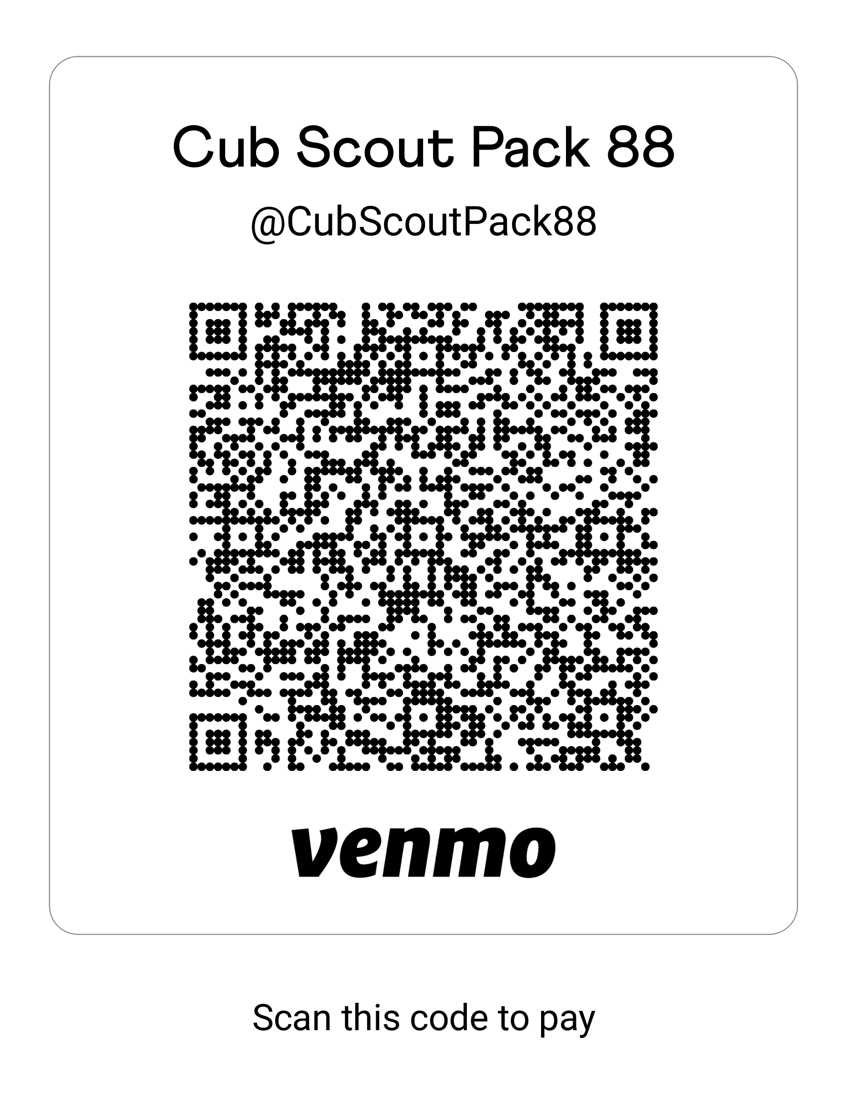 Venmo QR Code