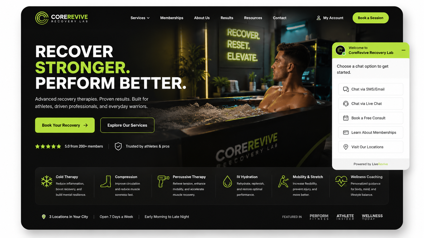 CoreRevive Recovery Lab