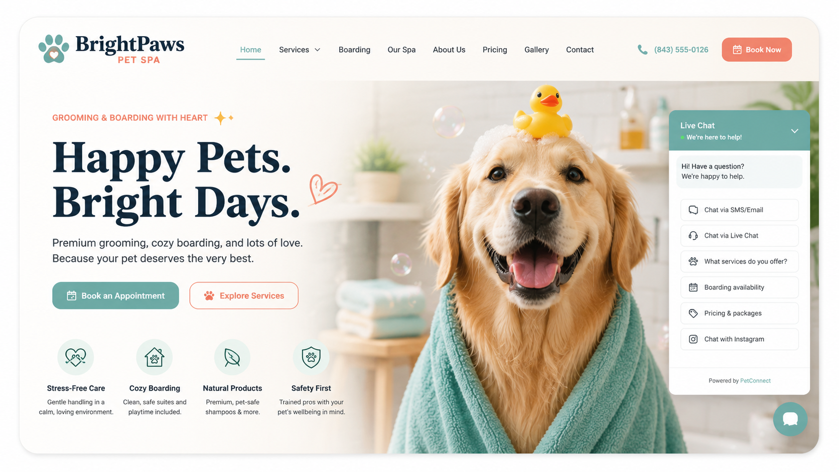 BrightPaws Pet Spa
