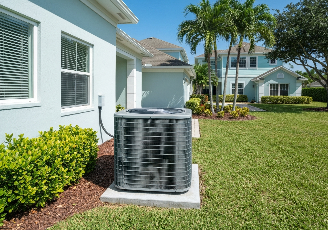 Modern AC condenser unit