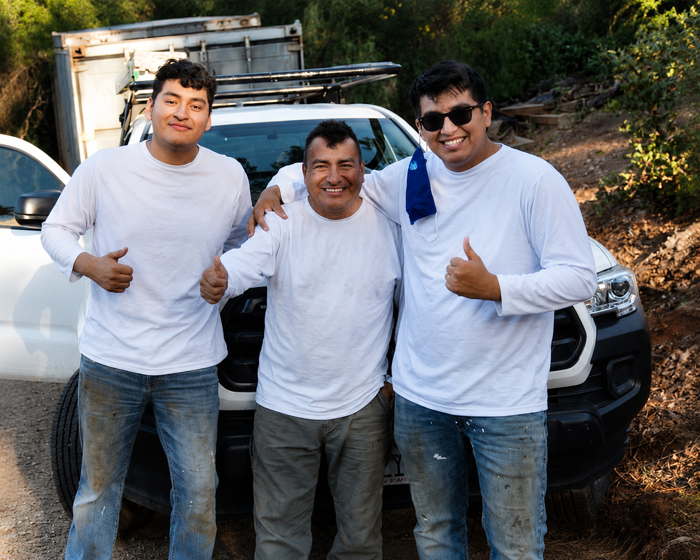 Mario, Johnny, and Charly - MJC Live Bee Removal family team