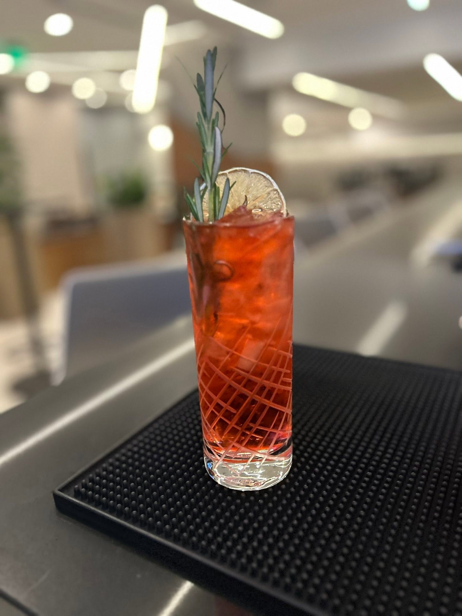 Tall Red Cocktail