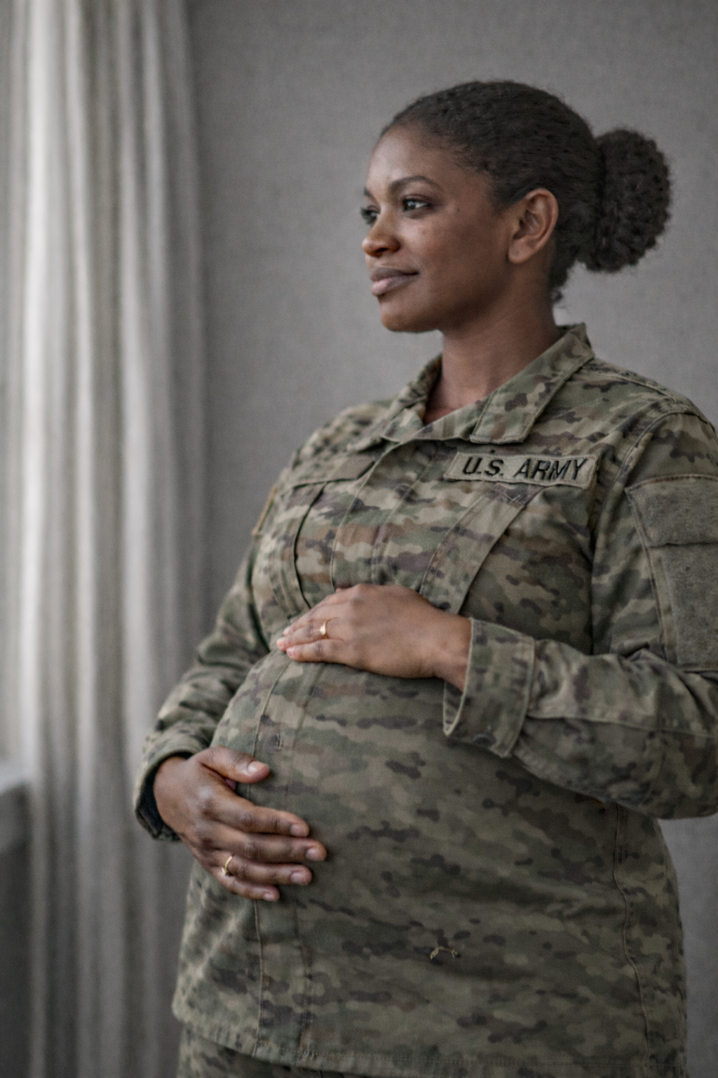 Pregnant U.S. Army service member