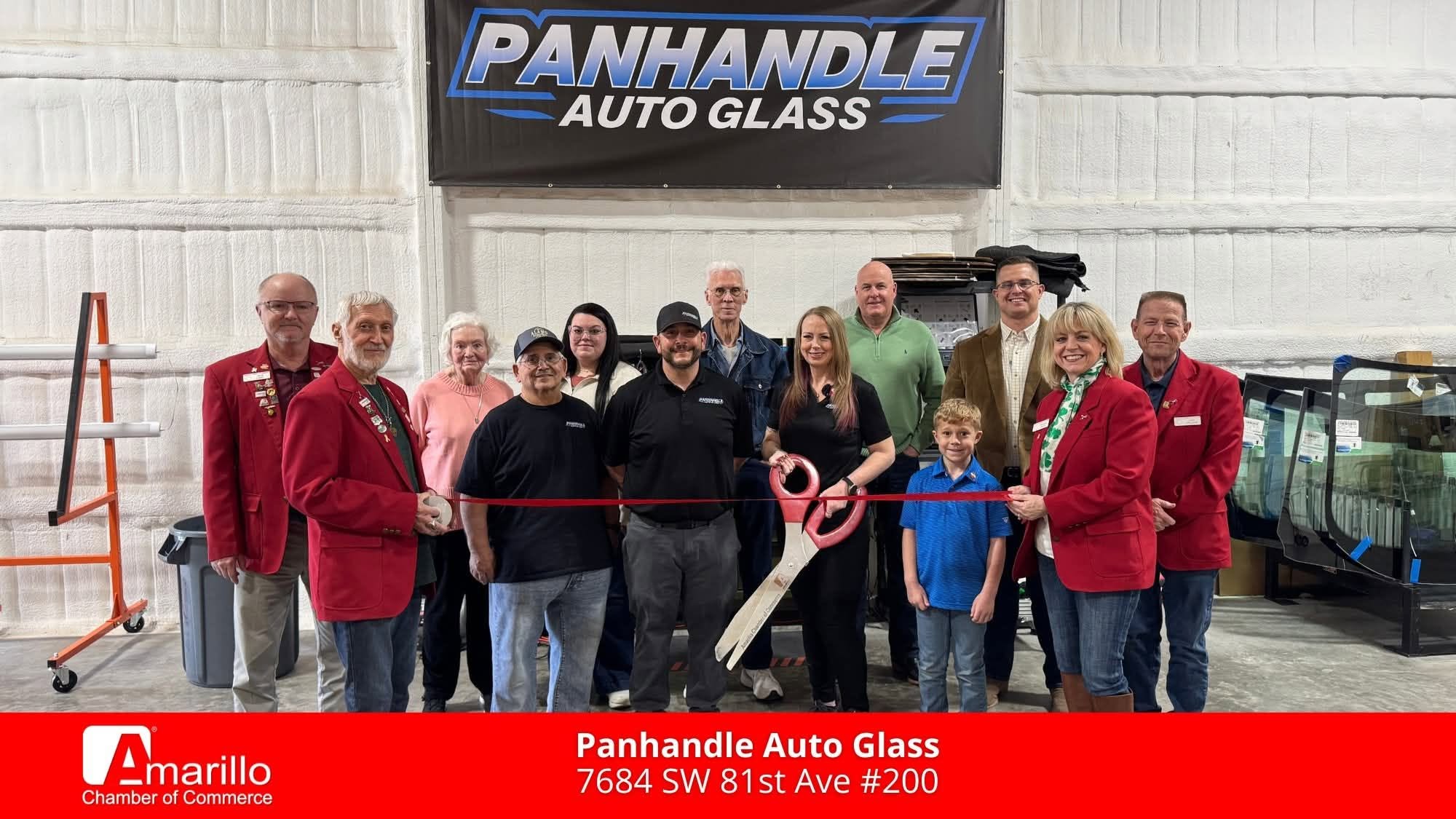Panhandle Auto Glass Ribbon Cutting