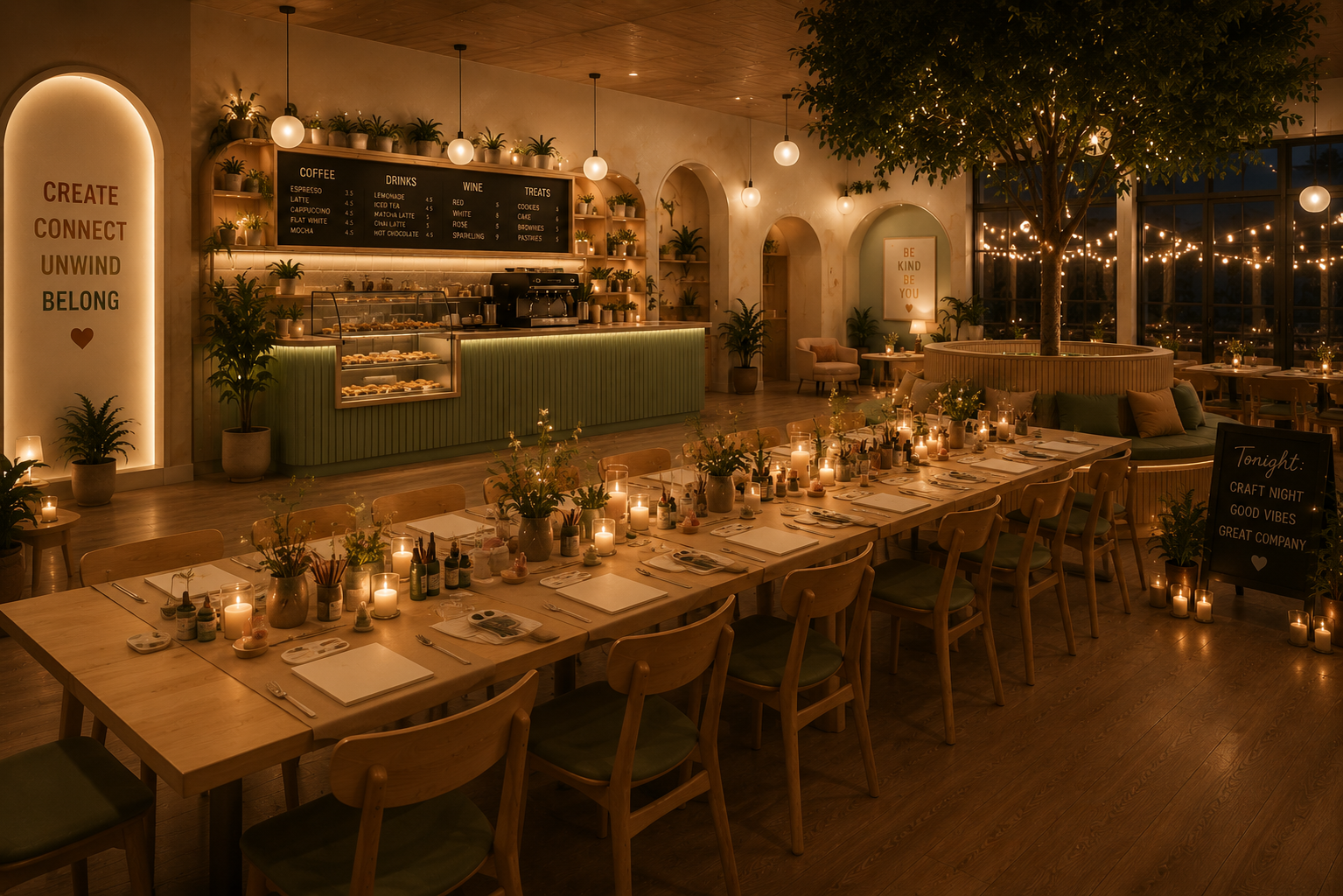 Evening event space concept