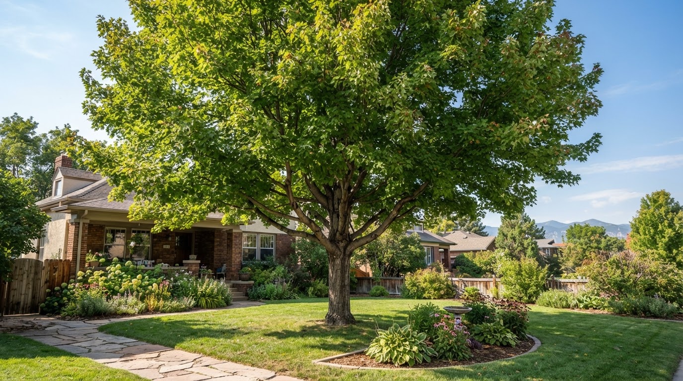 Healthy mature Denver tree with a natural, well-structured canopy