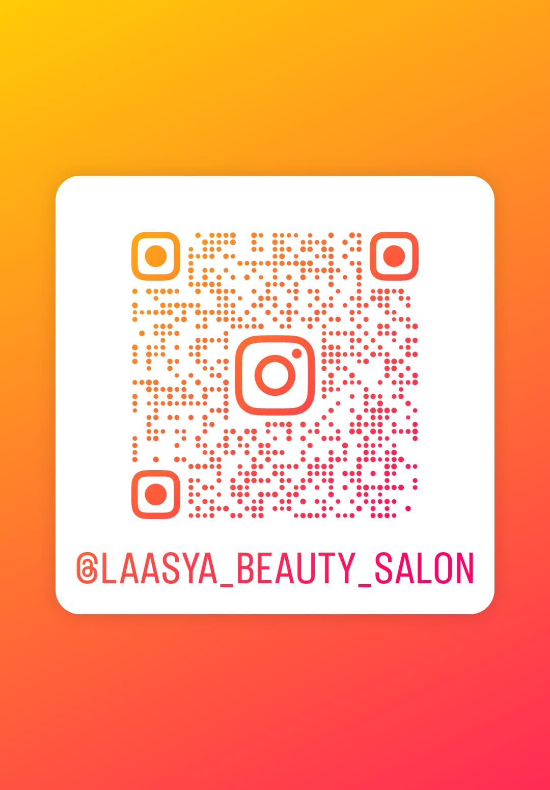 Laasya Beauty Salon Instagram QR Code