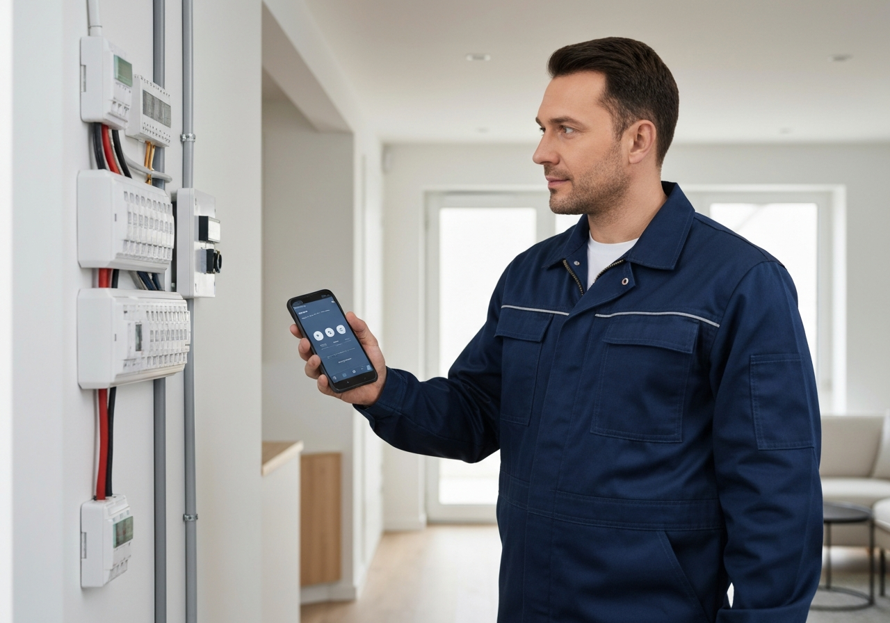 Electrician Working
