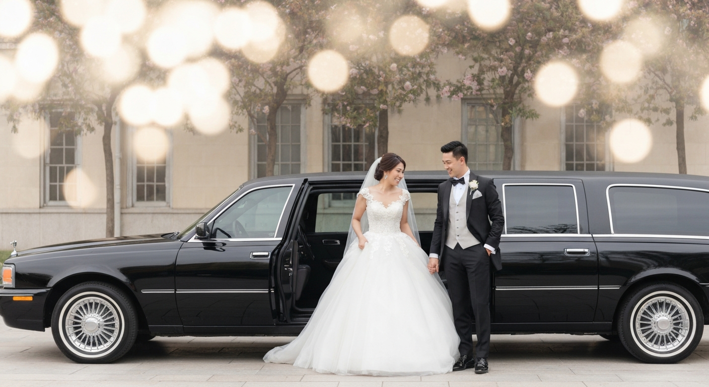 Wedding chauffeur luxury limo