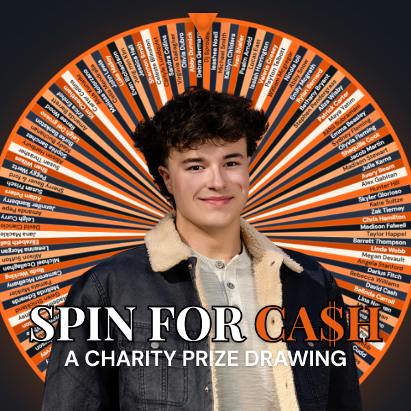 Spin For Cash! A Charity Prize Drawing, Brand New in 2026