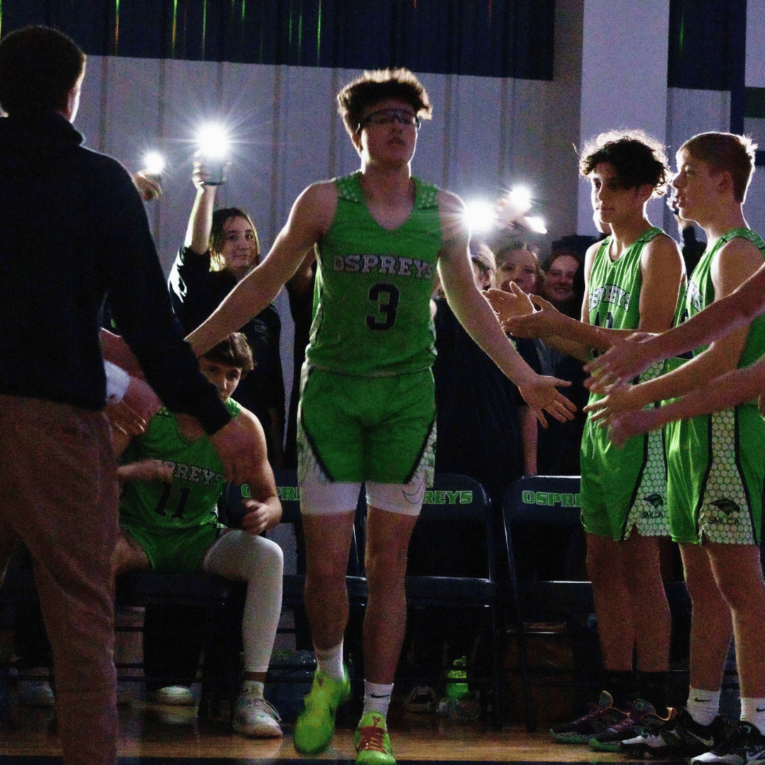 Cash playing basketball