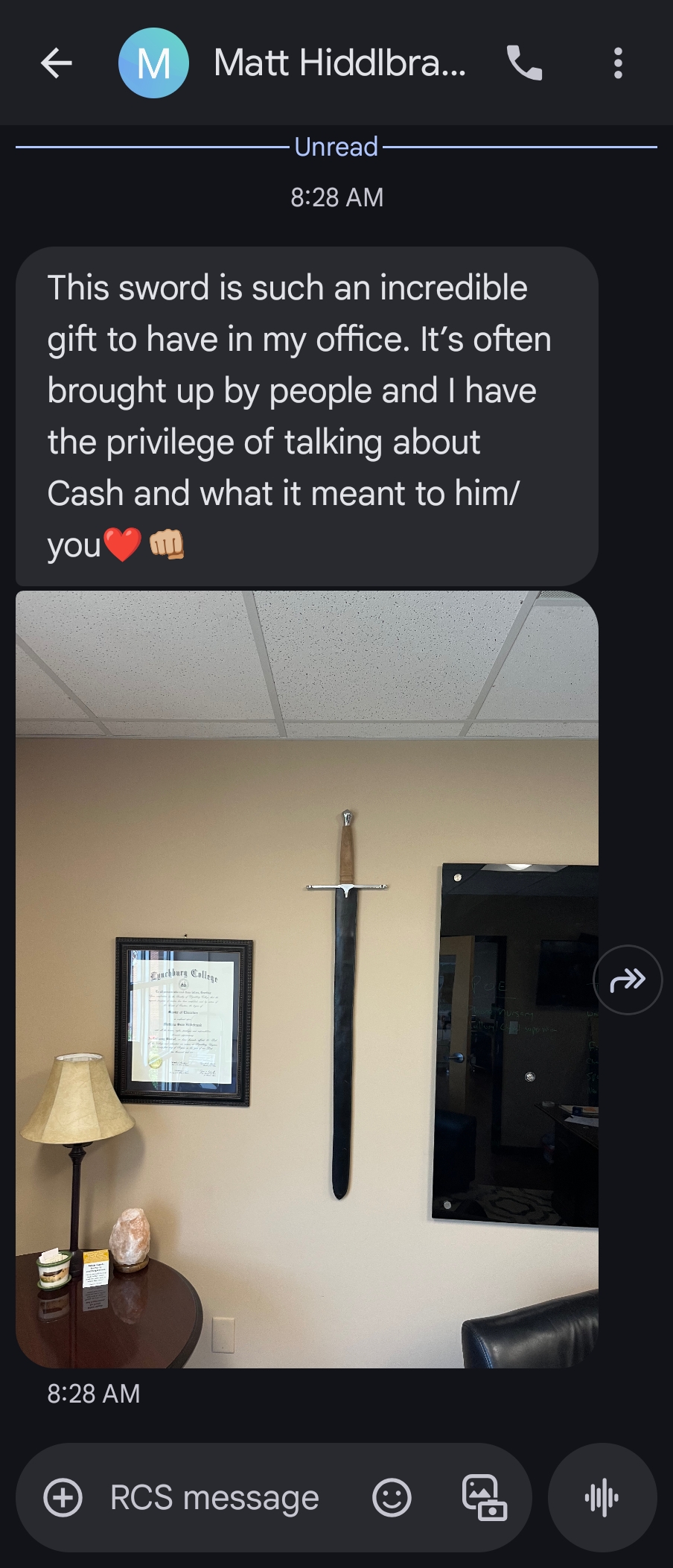 Cash's Braveheart Sword media 2