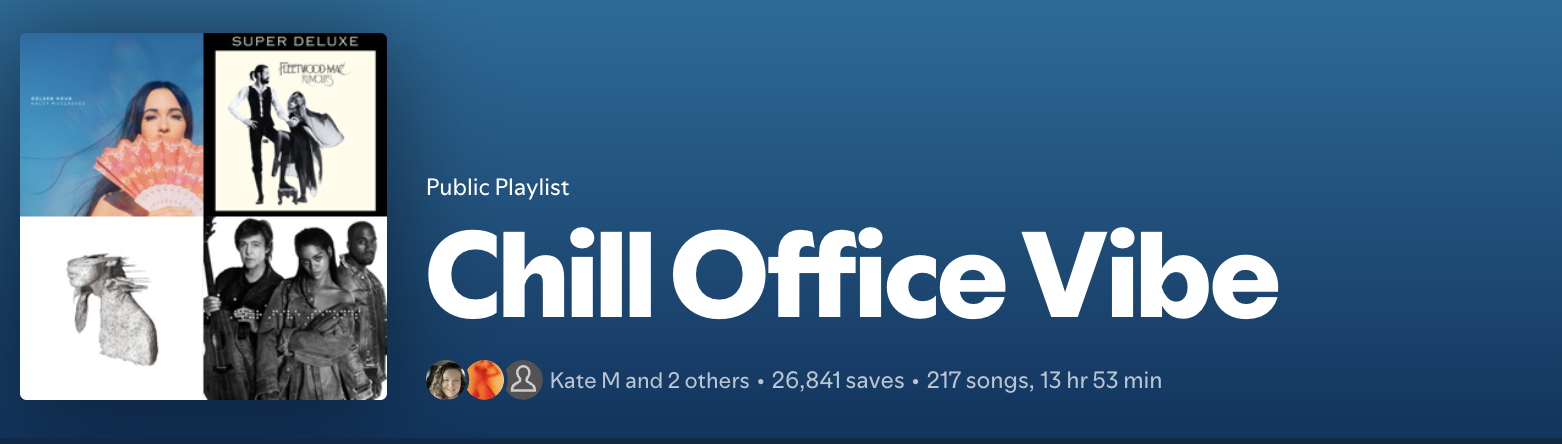 Chill Office Vibe — Spotify playlist placement