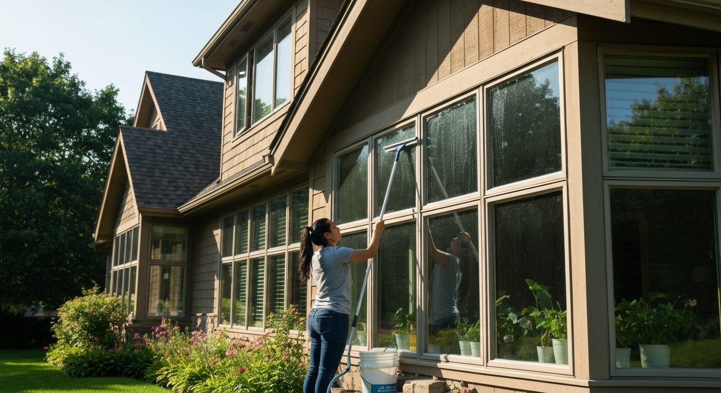 Window cleaning contractor booking system