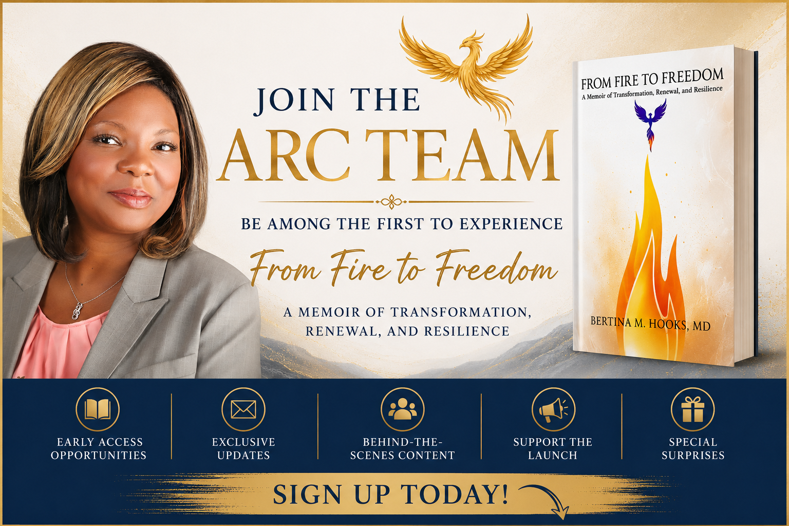 Join the ARC Team - From Fire to Freedom by Dr. Bertina M. Hooks
