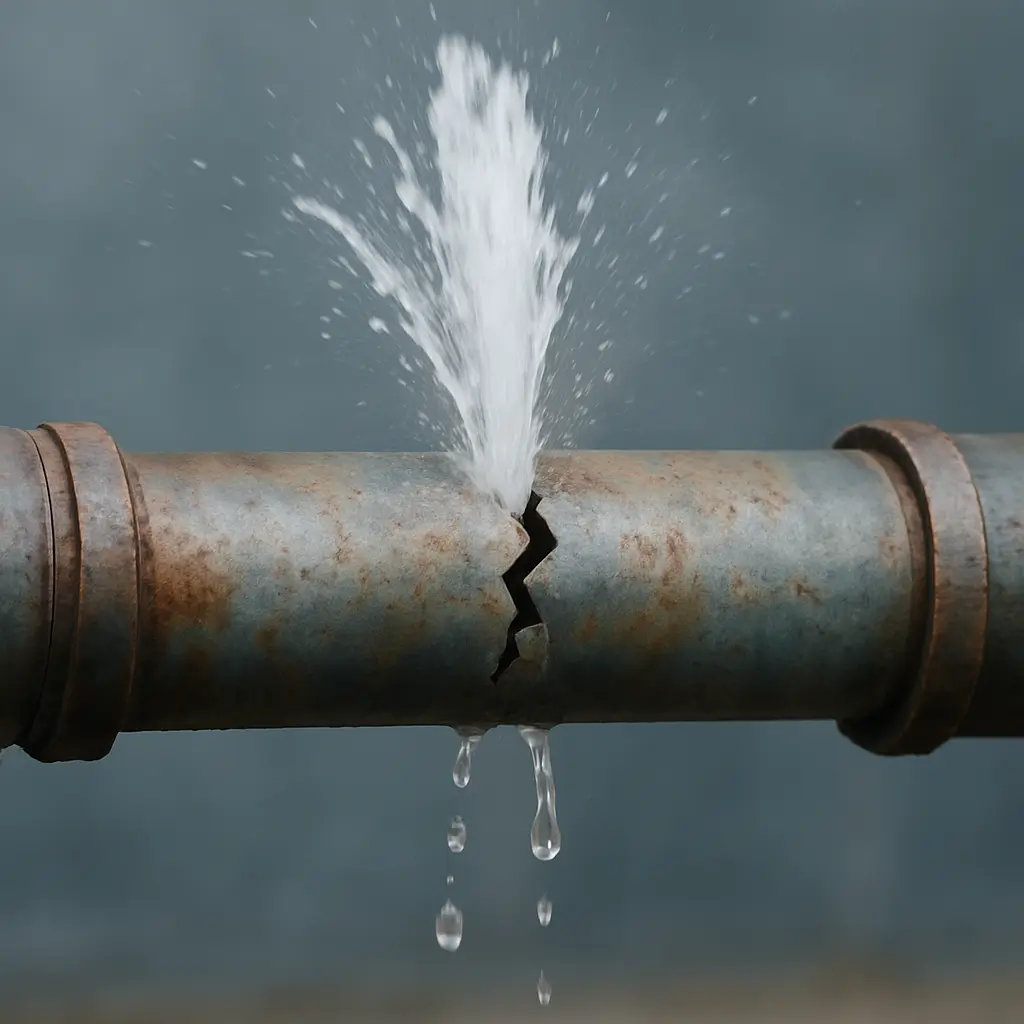 Burst pipe