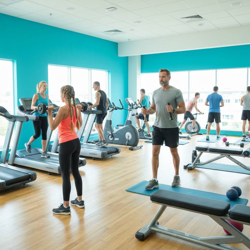 People working out in a gym representing Gyms Australia directory