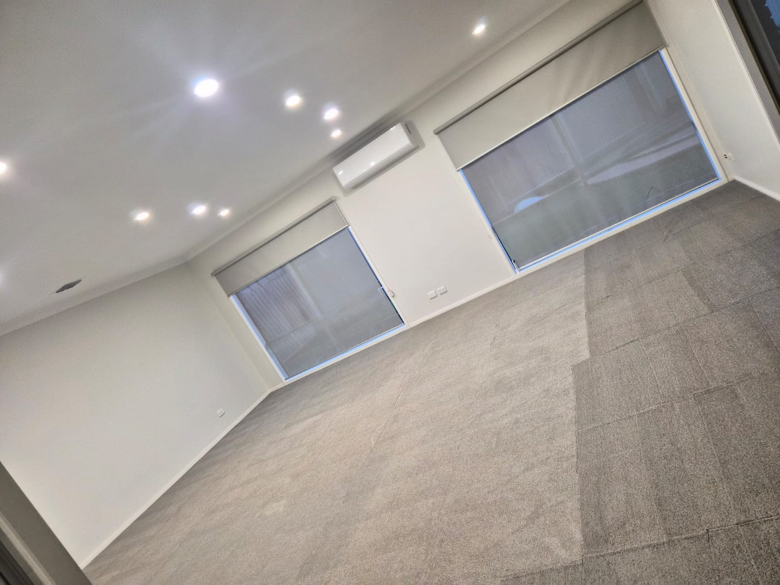 Freshly cleaned bedroom carpet