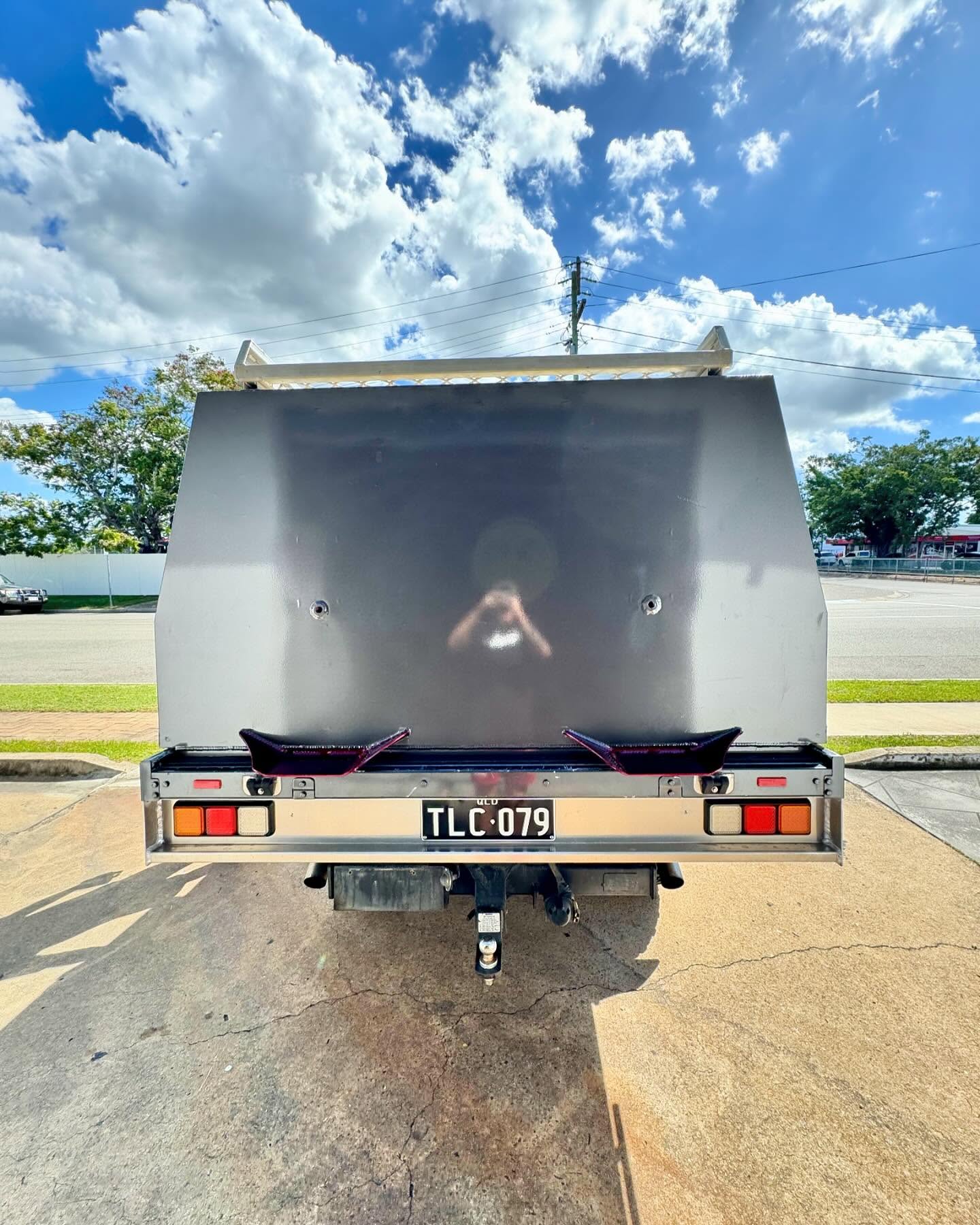 Grey ute canopy wrapped by Master Wraps Townsville