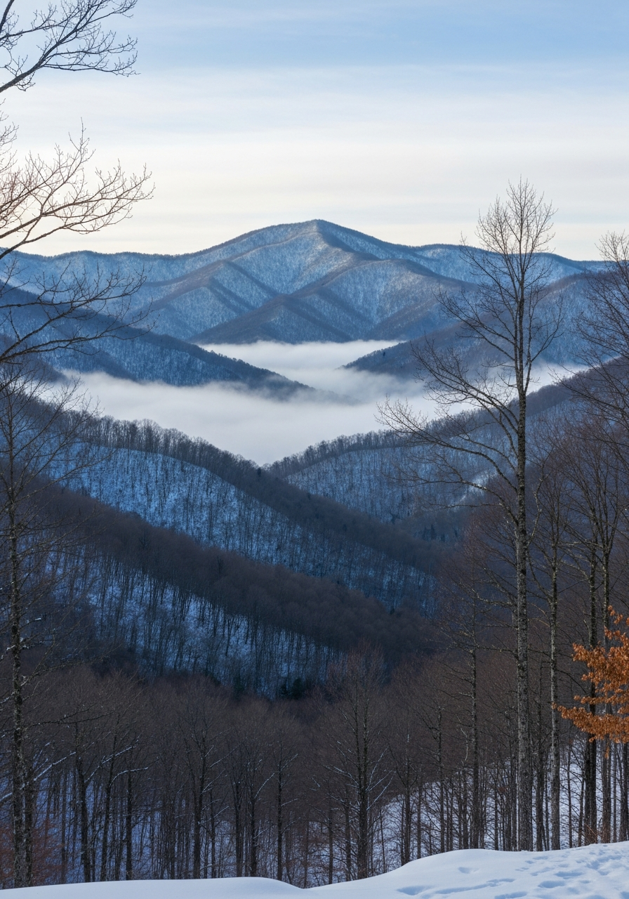 Great Smoky Mountains in winter