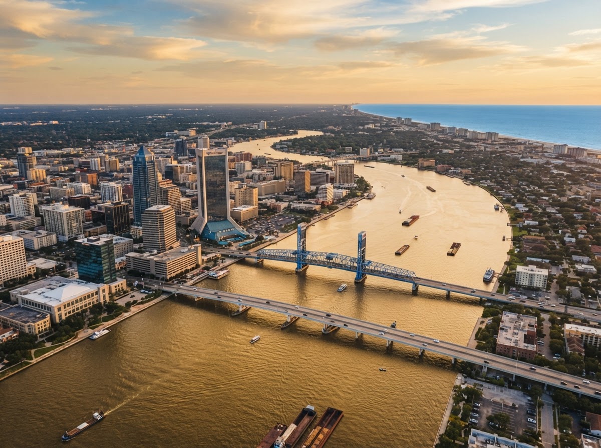 Jacksonville Skyline and St. Johns River