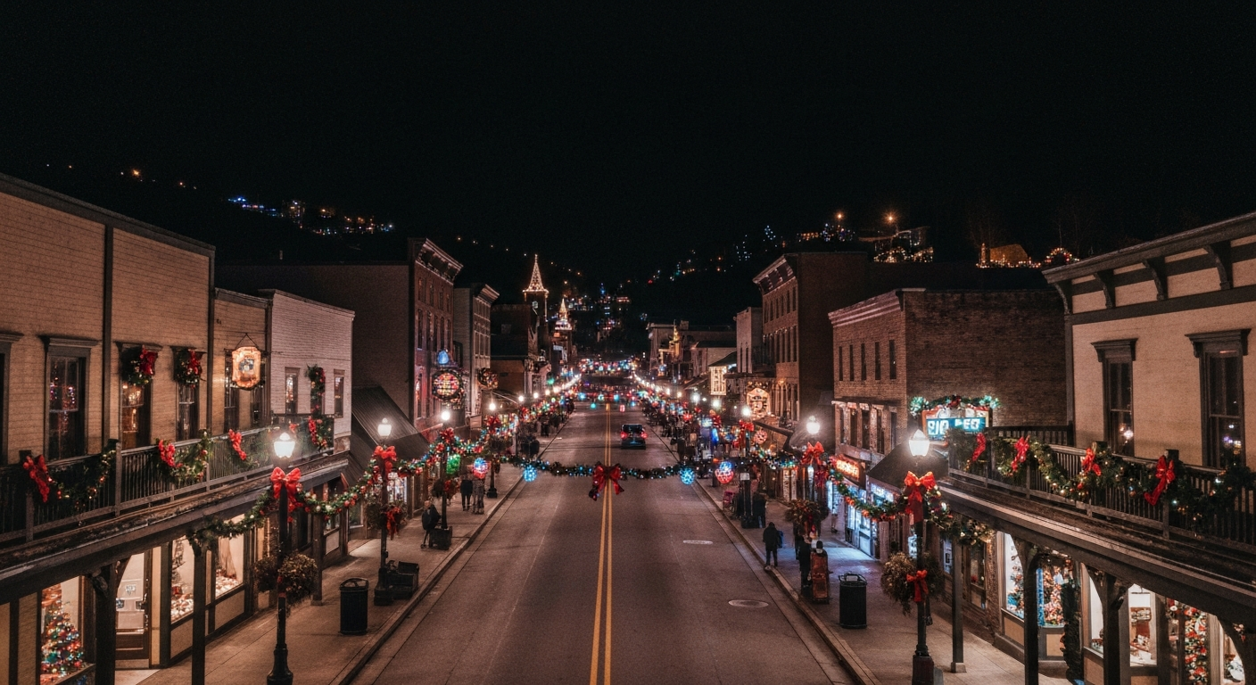 Downtown Gatlinburg Tennessee at Christmas