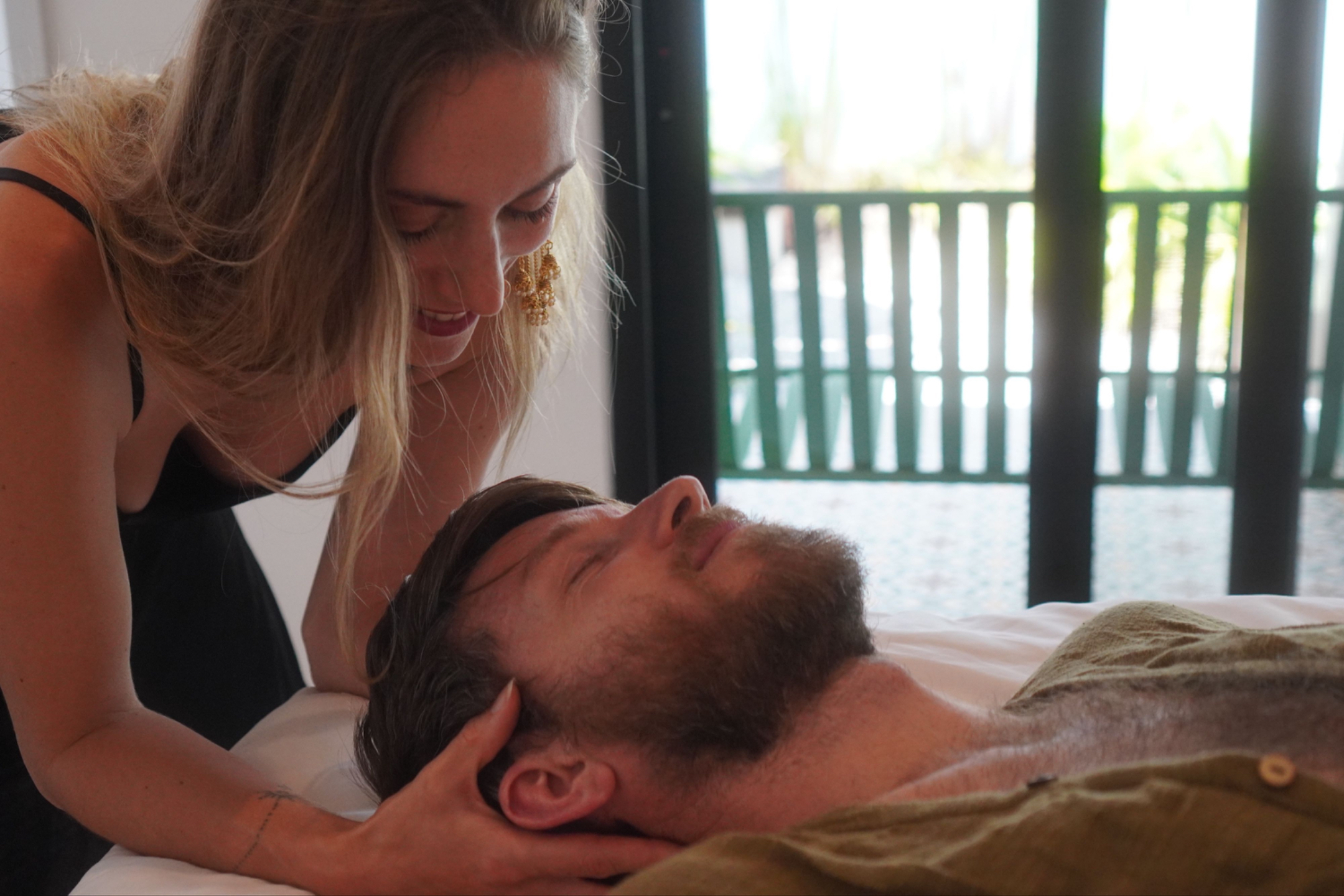 Couple relaxing