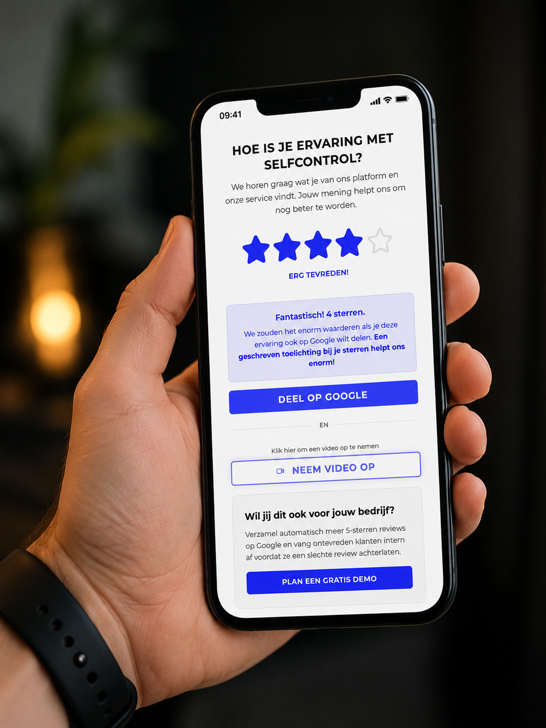 Review op mobiel