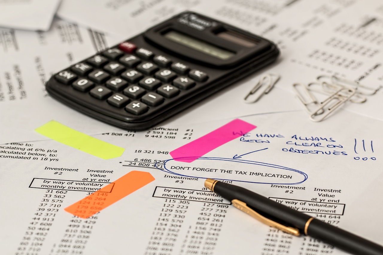 Calculator and documents