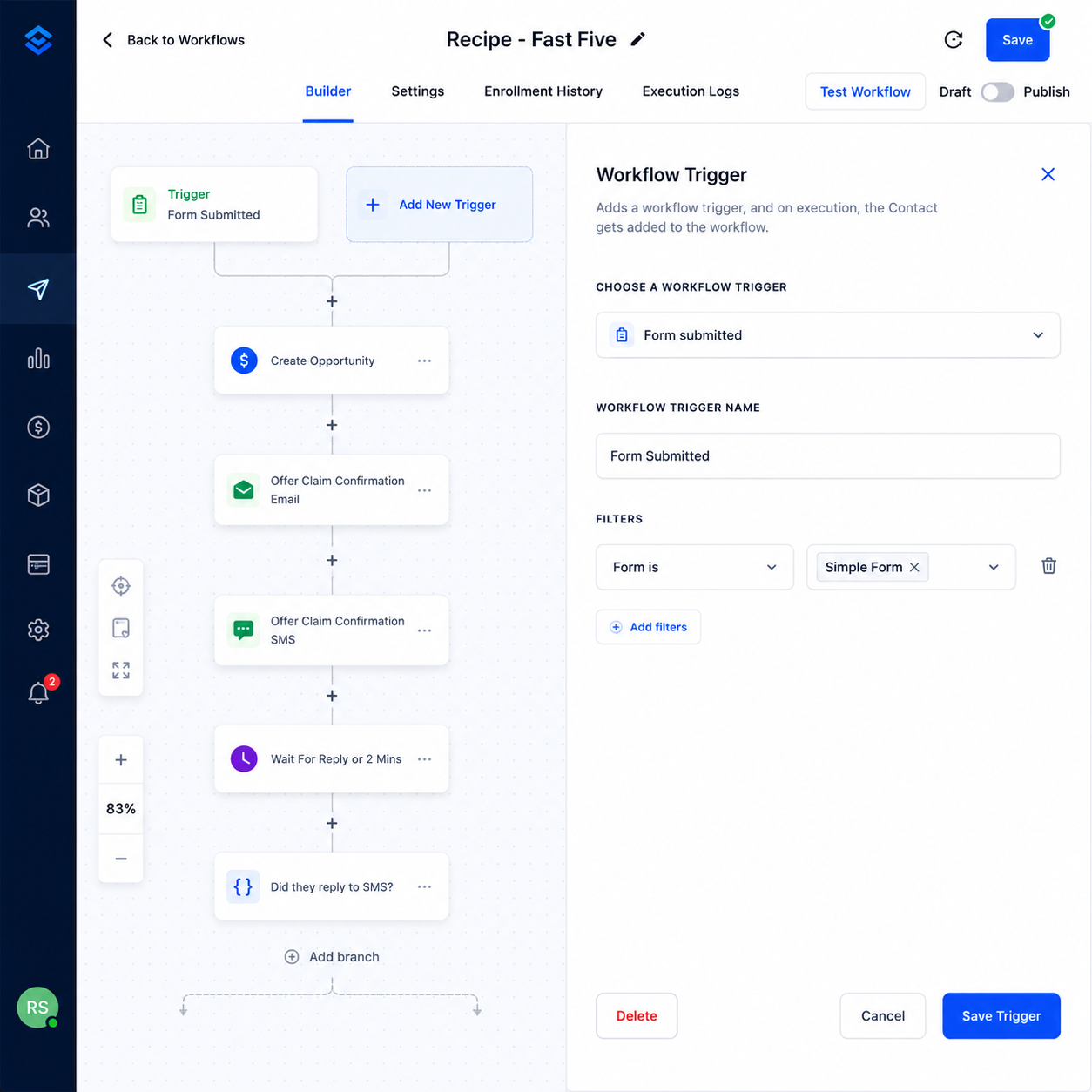 HighLevel CRM Build