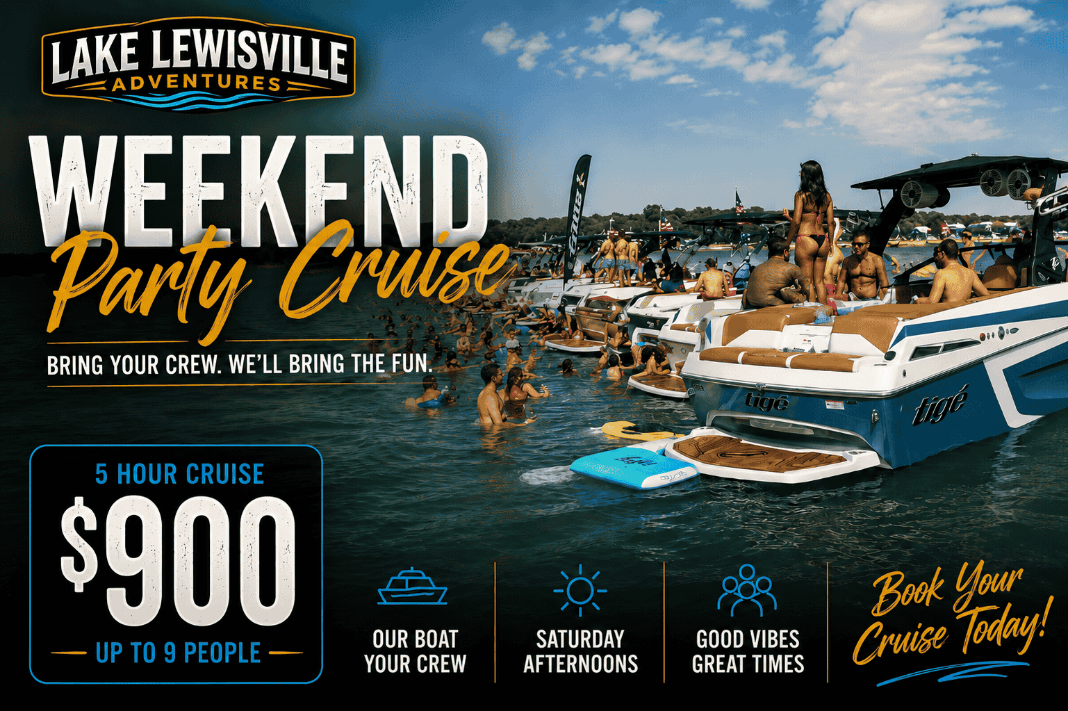 Weekend Party Cruise Lake Lewisville Party Cove