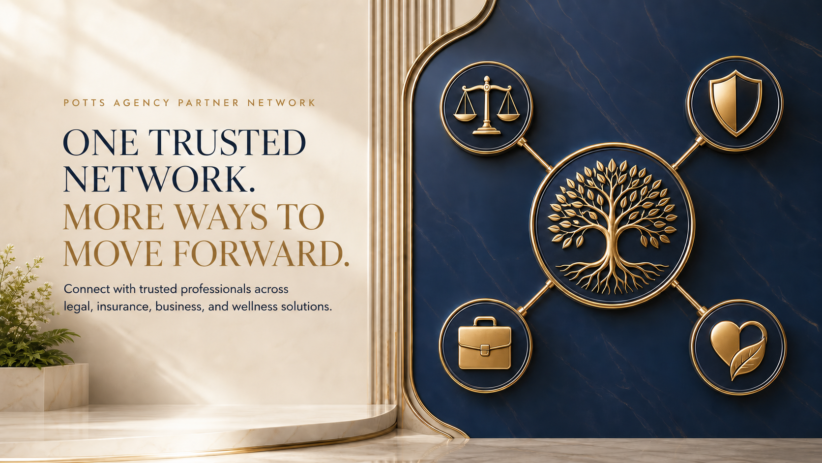 Potts Agency Partner Network — One Trusted Network. More Ways to Move Forward.