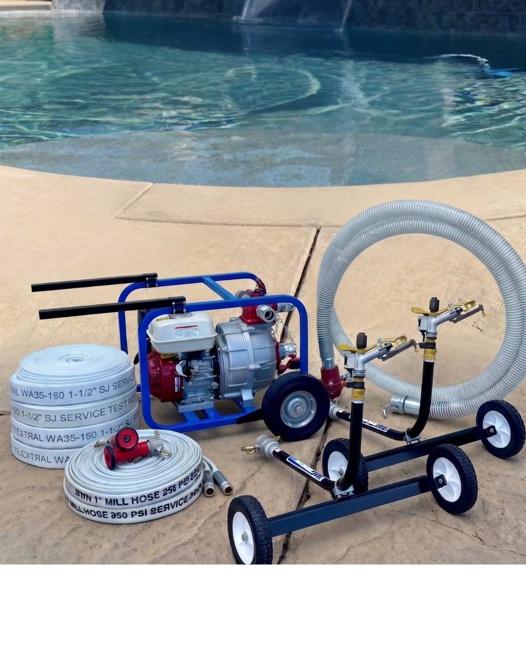 West Coast Fire Defense Complete Home Pump and Sprinkler Set