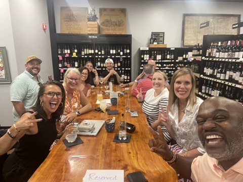 Professionals connecting at Linky Drinks