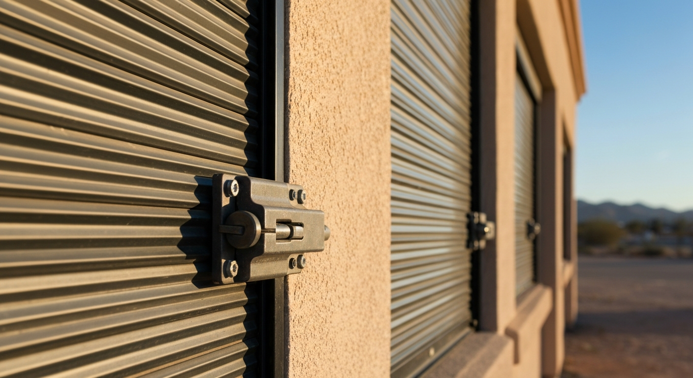 Rolling security shutter installation in Yuma, AZ — Yuma Overhead Door