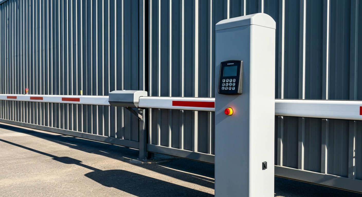 Commercial slide gate operator in action in Yuma, AZ