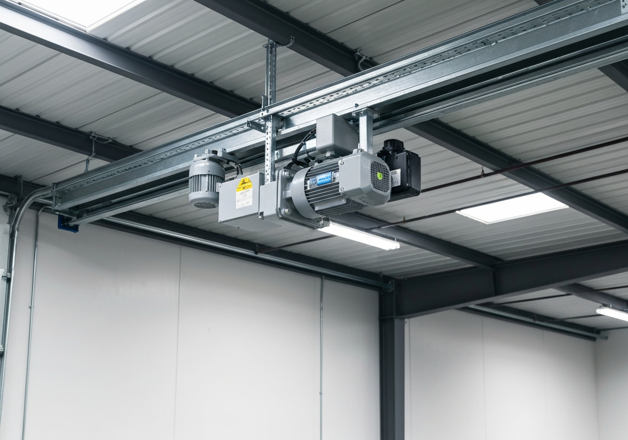 Commercial garage door operator motor failure repair