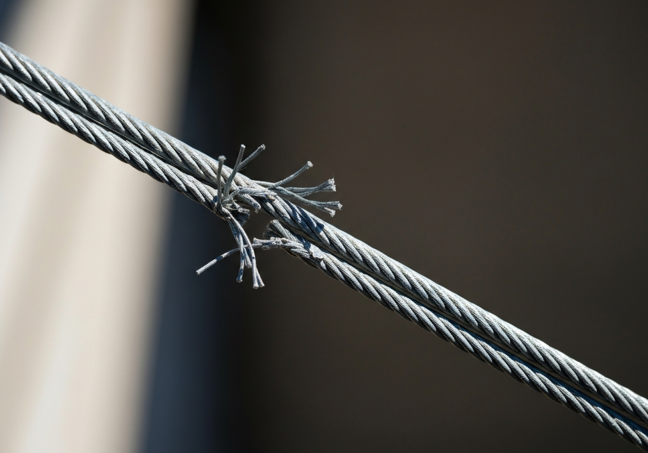 Commercial garage door cable replacement
