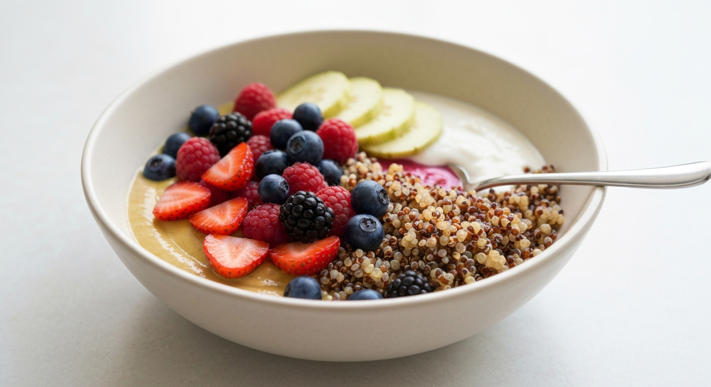 High-Protein Quinoa and Berry Breakfast Bowl