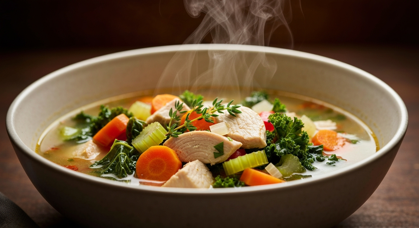 Immune-Boosting Chicken and Vegetable Soup