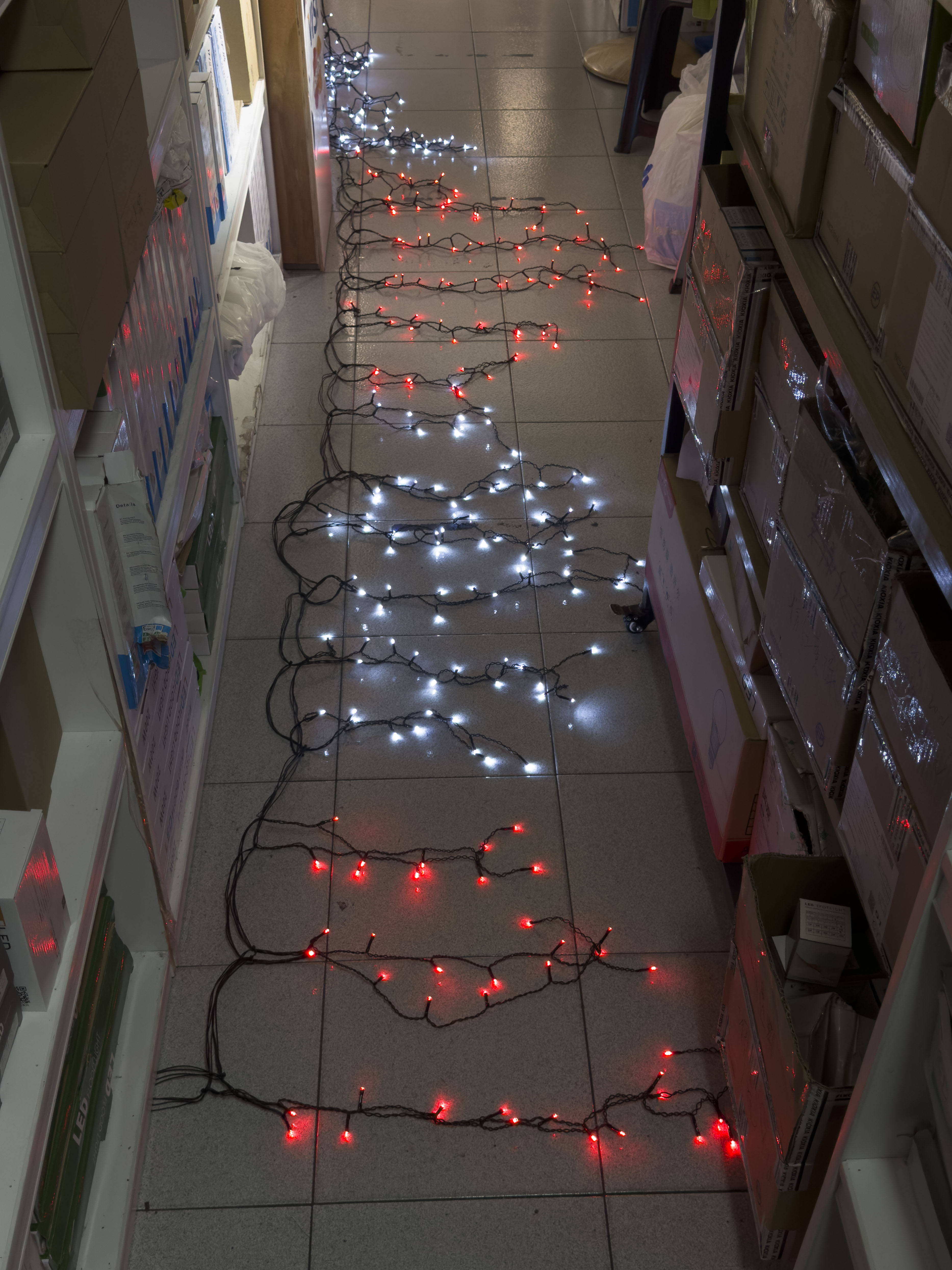 Red & White Curtain Light 2