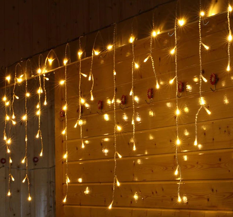 Curtain Fairy Light Wave Design 1