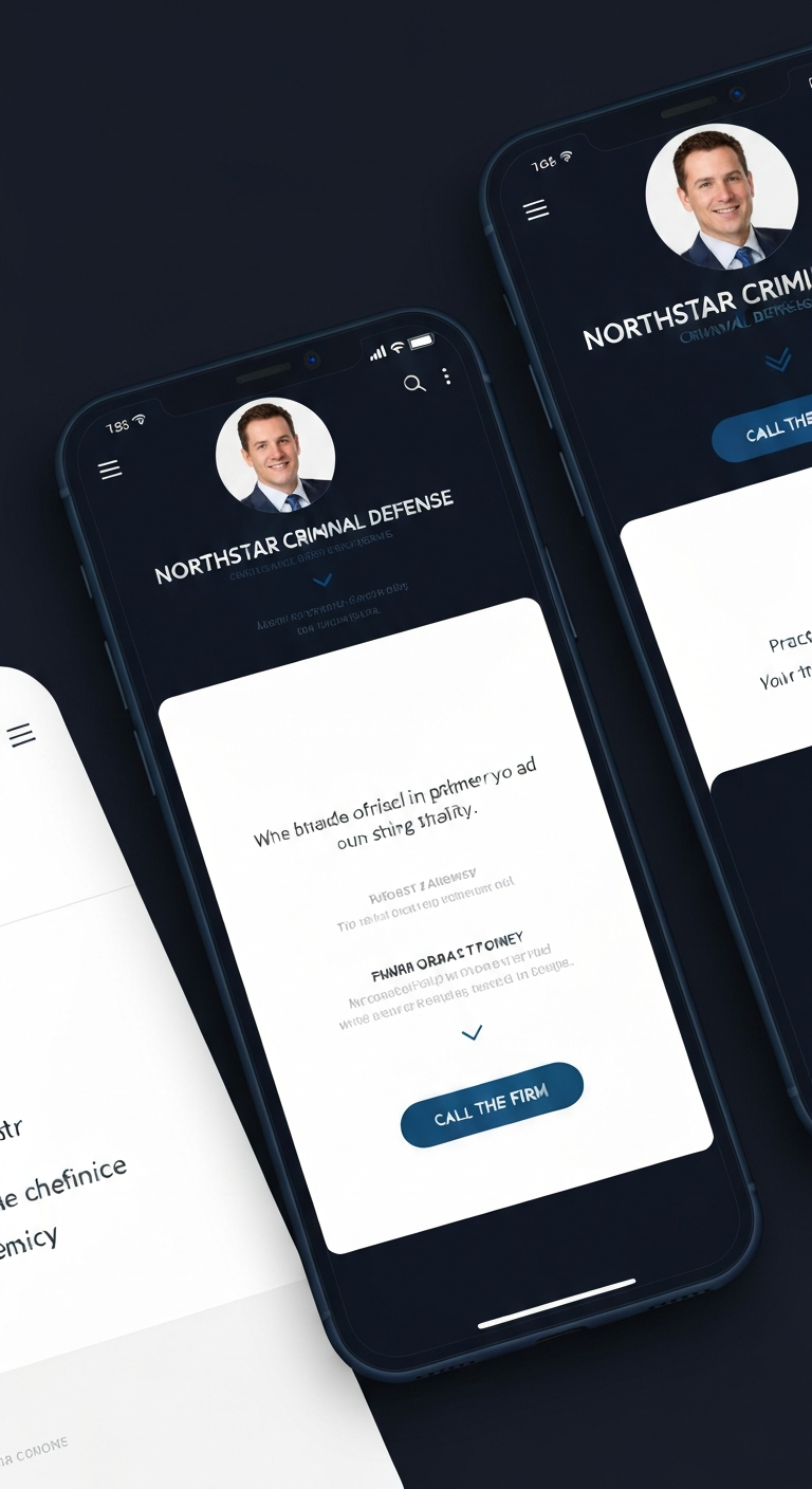 Mobile law firm website demo