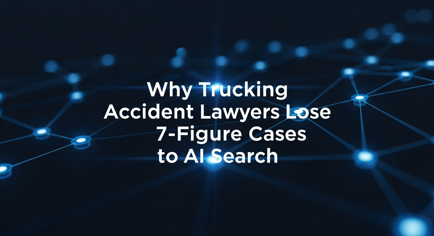 Why Trucking Accident Lawyers Lose 7-Figure Cases to AI Search
