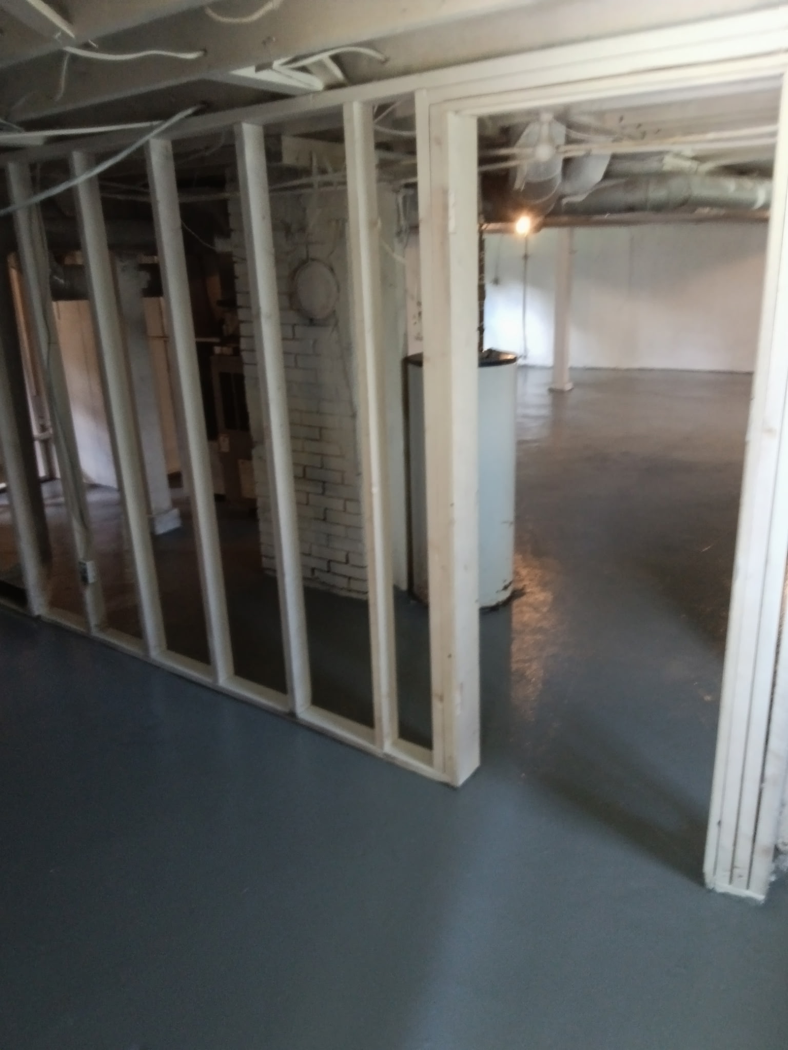 Basement waterproofing and framing project in Southern Illinois