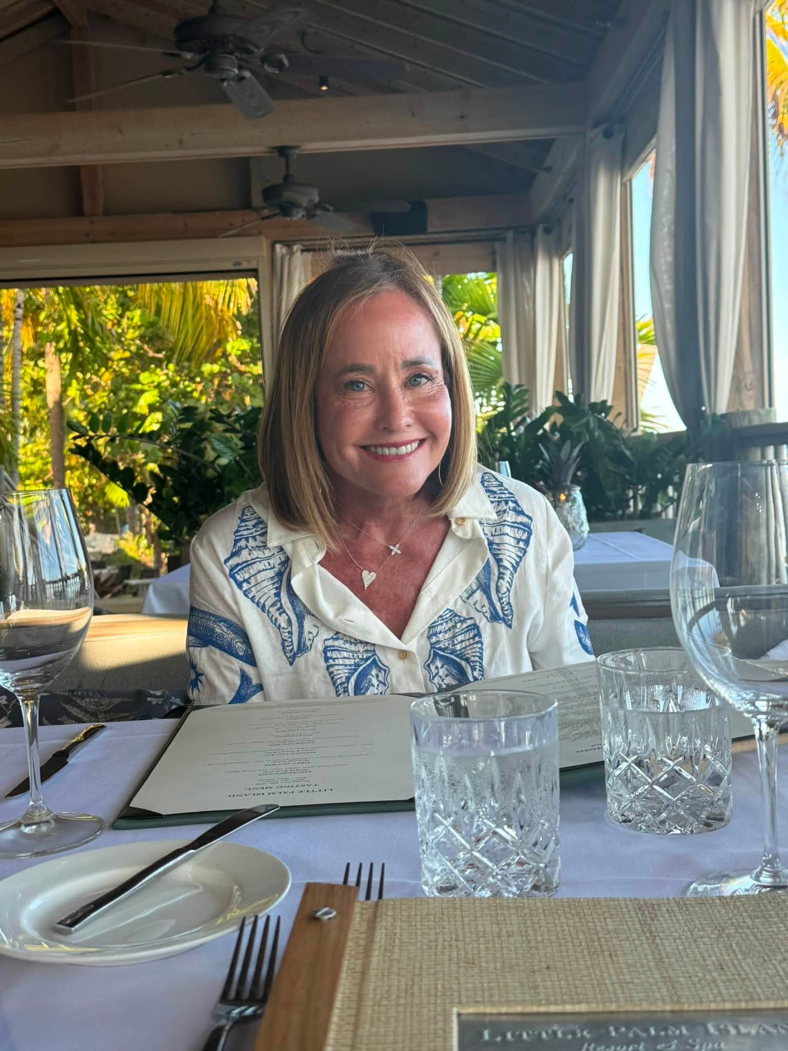 Dining experience at Little Palm Island